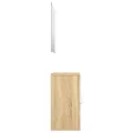 Ensemble de meubles salle de bain 2 pcs chêne bois d'ingénierie