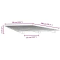 Cadre de lit Blanc 90x200 cm Bois de pin massif
