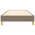 cadre de lit Taupe 90x190 cm Tissu