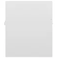 Armoire d'évier Blanc brillant 41x38,5x46 cm Aggloméré