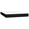 cadre de lit avec matelas LED Noir 140x200 cm Tissu