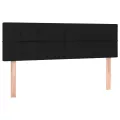 cadre de lit avec matelas LED Noir 140x200 cm Tissu