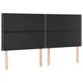 cadre de lit avec matelas Noir 200x200 cm Similicuir