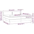 cadre de lit avec matelas Noir 200x200 cm Similicuir