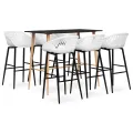 Ensemble de bar 7 pcs Noir et blanc