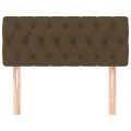 Tête de lit Marron Foncé 90x7x78/88 cm Tissu