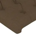 Tête de lit Marron Foncé 90x7x78/88 cm Tissu
