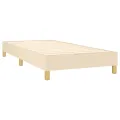 cadre de lit Crème 80x200 cm Tissu