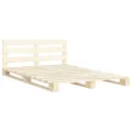 Cadre de lit de palette Bois de pin massif 200 x 200 cm