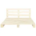 Cadre de lit de palette Bois de pin massif 200 x 200 cm