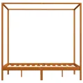 Cadre de lit à baldaquin Marron miel Pin massif 120x200 cm