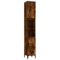Armoire de bain chêne fumé 30x30x190 cm bois d'ingénierie