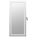 Armoire à bijoux avec miroir et éclairage LED mural blanc
