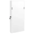 Armoire à bijoux avec miroir et éclairage LED mural blanc
