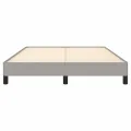 Cadre de lit Gris clair 140x200 cm Tissu