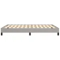 Cadre de lit Gris clair 140x200 cm Tissu