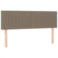 Têtes de lit 2 pcs Taupe 72x5x78/88 cm Tissu