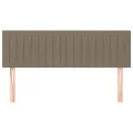 Têtes de lit 2 pcs Taupe 72x5x78/88 cm Tissu