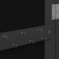 Armoire à bijoux avec miroir et éclairage LED mural noir