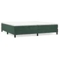 cadre de lit Vert foncé 200x200 cm Velours