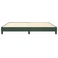 cadre de lit Vert foncé 200x200 cm Velours