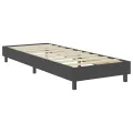 cadre de lit Gris foncé Tissu 100x200 cm