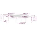 Cadre de lit Bois de pin massif 140x200 cm