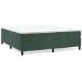 cadre de lit Vert foncé 180x200 cm Velours