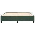 cadre de lit Vert foncé 180x200 cm Velours