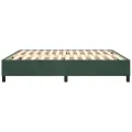 cadre de lit Vert foncé 180x200 cm Velours
