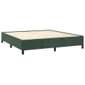 Cadre de lit Vert foncé 180x200 cm Velours