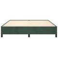 Cadre de lit Vert foncé 180x200 cm Velours