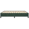 Cadre de lit Vert foncé 180x200 cm Velours