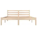 Cadre de lit bois de pin massif 120x190 cm petit double