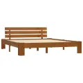 Cadre de lit Marron miel Bois de pin massif 180 x 200 cm