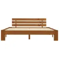 Cadre de lit Marron miel Bois de pin massif 180 x 200 cm