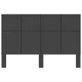Tête de lit Gris foncé Tissu 140x200 cm
