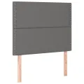 Têtes de lit 2 pcs Gris 100x5x78/88 cm Similicuir