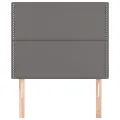Têtes de lit 2 pcs Gris 100x5x78/88 cm Similicuir