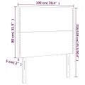 Têtes de lit 2 pcs Gris 100x5x78/88 cm Similicuir