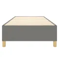 cadre de lit Gris foncé 100x200 cm Tissu