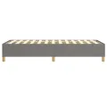 cadre de lit Gris foncé 100x200 cm Tissu
