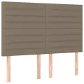 Têtes de lit 4 pcs Taupe 72x5x78/88 cm Tissu