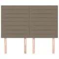 Têtes de lit 4 pcs Taupe 72x5x78/88 cm Tissu