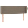 Tête de lit avec oreilles Taupe 147x23x78/88 cm Tissu