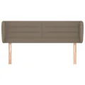 Tête de lit avec oreilles Taupe 147x23x78/88 cm Tissu