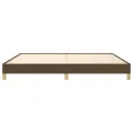 Cadre de lit Marron foncé 200x200 cm Tissu