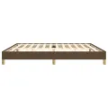 Cadre de lit Marron foncé 200x200 cm Tissu