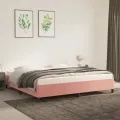Cadre de lit Rose 200x200 cm Velours