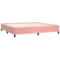 Cadre de lit Rose 200x200 cm Velours